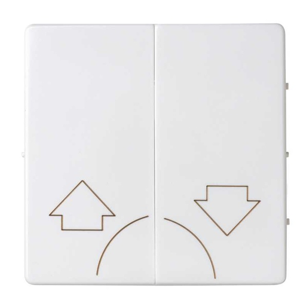 Клавиша Simon 82 Concept для выключателя жалюзи без блокировки и пиктограммой Стрелки белый матовый