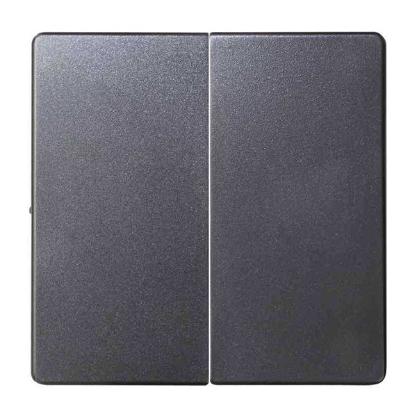 Клавиша Simon 82 Concept двойная для выключателя титан матовый