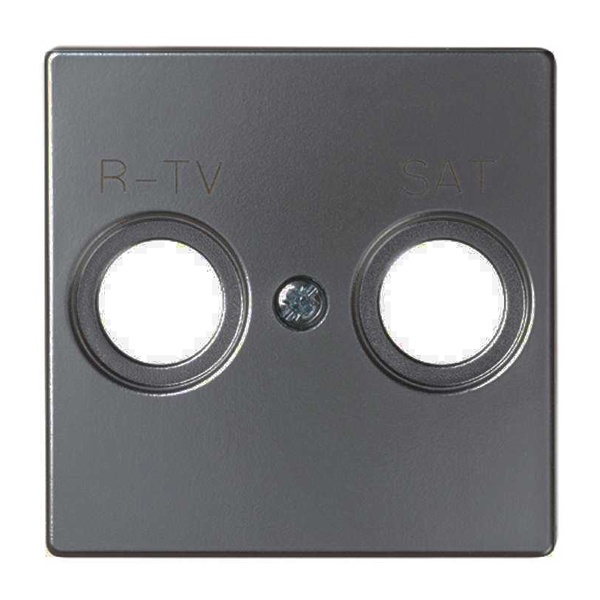 Накладка для розетки Simon 82 Concept R-TV+SAT с пиктограммой R-TV SAT титан матовый