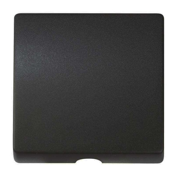 Накладка Simon 82 Concept для шнурового выключателя и вывода кабеля черный матовый