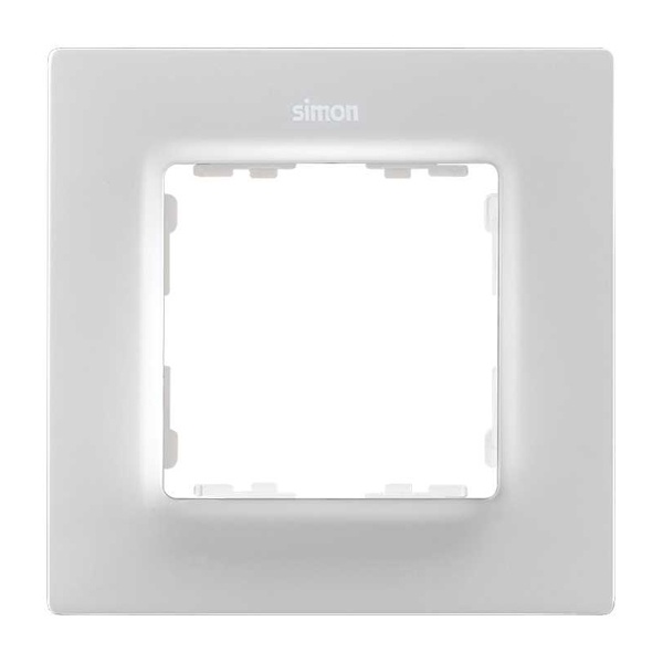 Рамка 1 пост Simon 82 Concept, белый матовый