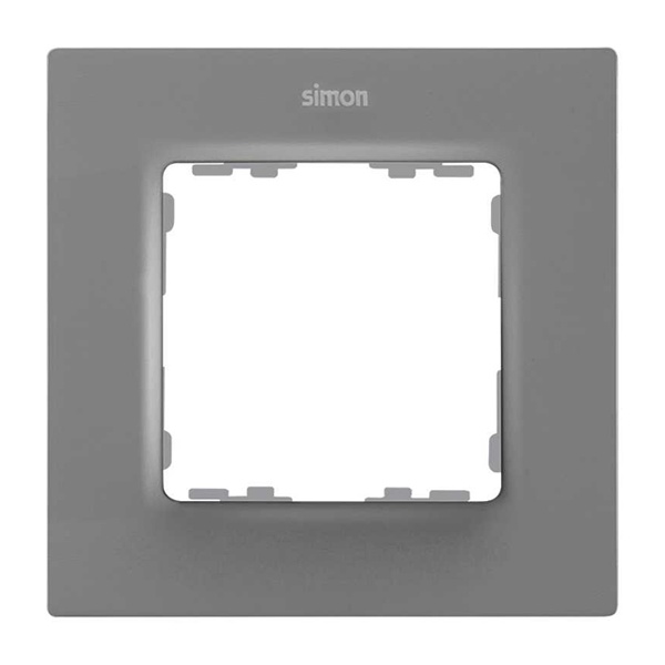 Рамка 1 пост Simon 82 Concept, серый матовый
