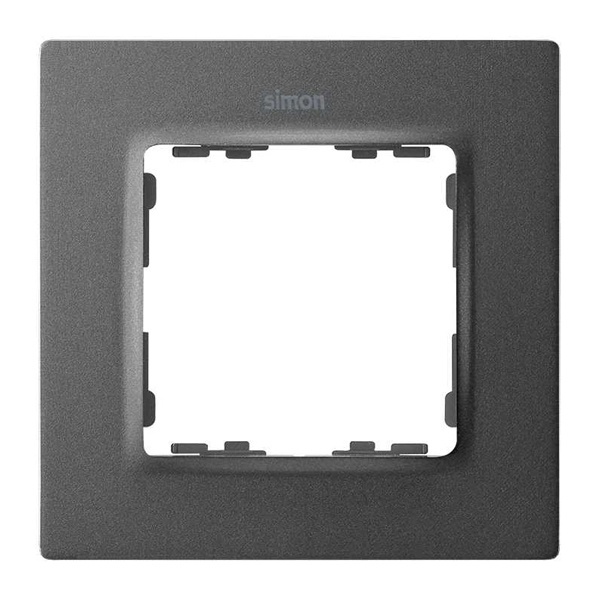 Рамка 1 пост Simon 82 Concept, титан матовый
