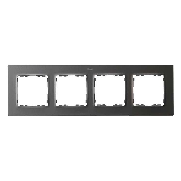 Рамка 4 поста Simon 82 Concept, титан матовый