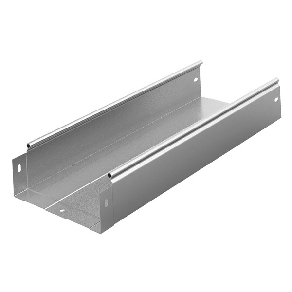 Лоток металлический Ostec неперфорированный 200х80х3000 (1 мм)