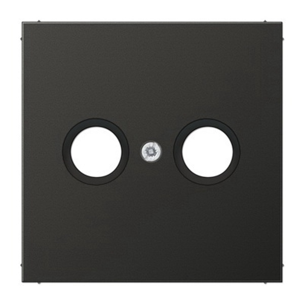 Накладка телевизионной розетки Jung ECO Profi TV-SAT(FM) черный матовый