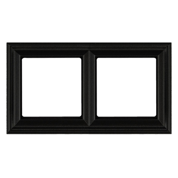 Рамка 2-ая Jung ECO Profi для вертикальной и горизонтальной установки Deco Черный матовый