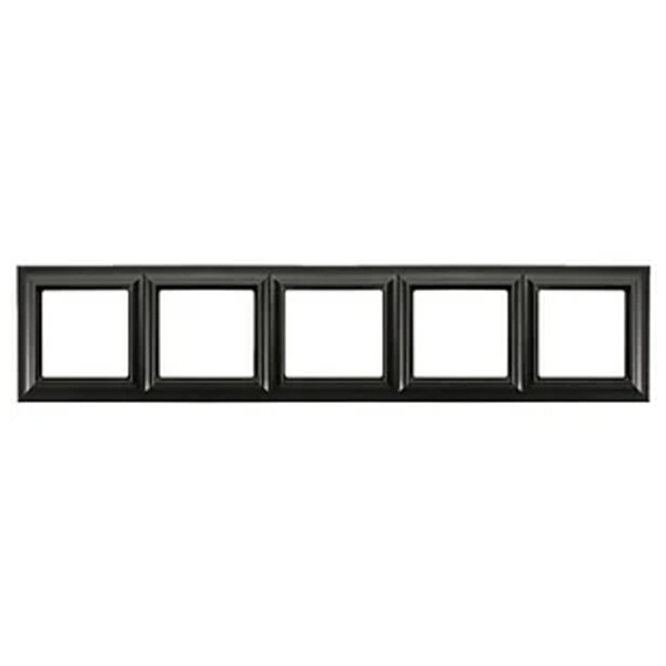 Рамка 5-ая Jung ECO Profi для вертикальной и горизонтальной установки Deco Черный матовый