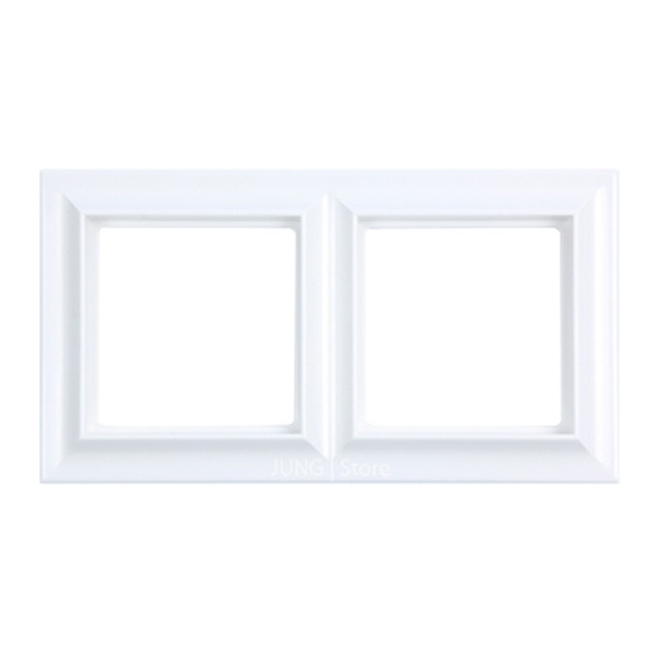 Рамка 2-ая Jung ECO Profi для вертикальной и горизонтальной установки Standart, белый