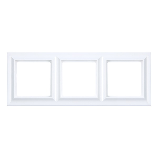 Рамка 3-ая Jung ECO Profi для вертикальной и горизонтальной установки Standart, белый
