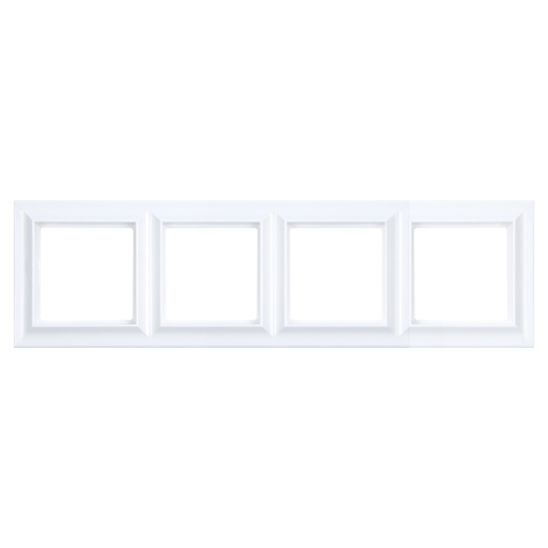 Рамка 4-ая Jung ECO Profi для вертикальной и горизонтальной установки Standart, белый