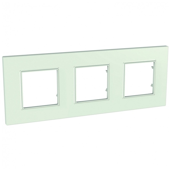 Рамка Unica Quadro 3 поста матовое стекло