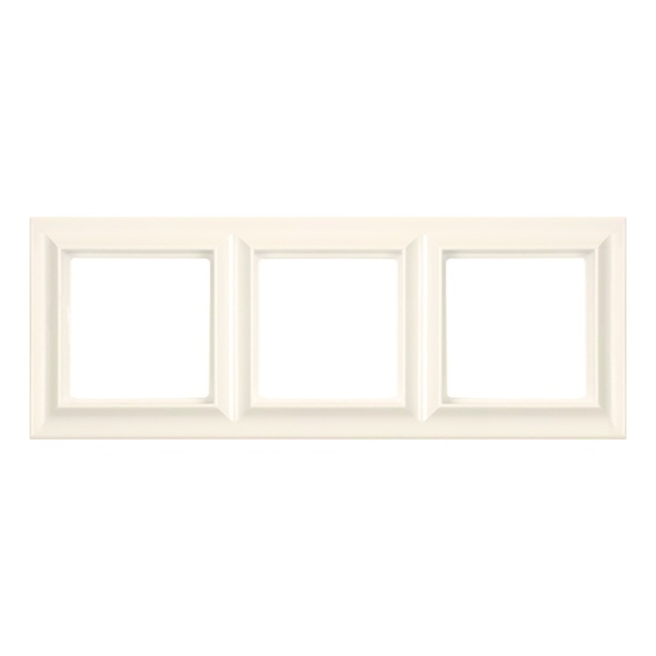 Рамка 3-ая Jung ECO Profi для вертикальной и горизонтальной установки Standart, слоновая кость (бежевый)
