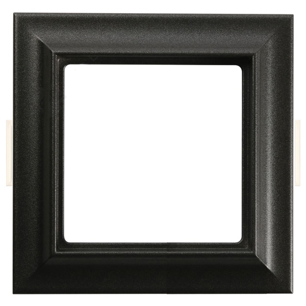 Рамка 1-ая Jung ECO Profi для вертикальной и горизонтальной установки Standart Черный матовый