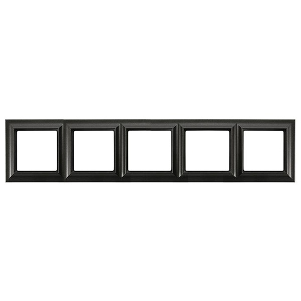 Рамка 5-ая Jung ECO Profi для вертикальной и горизонтальной установки Standart Черный матовый