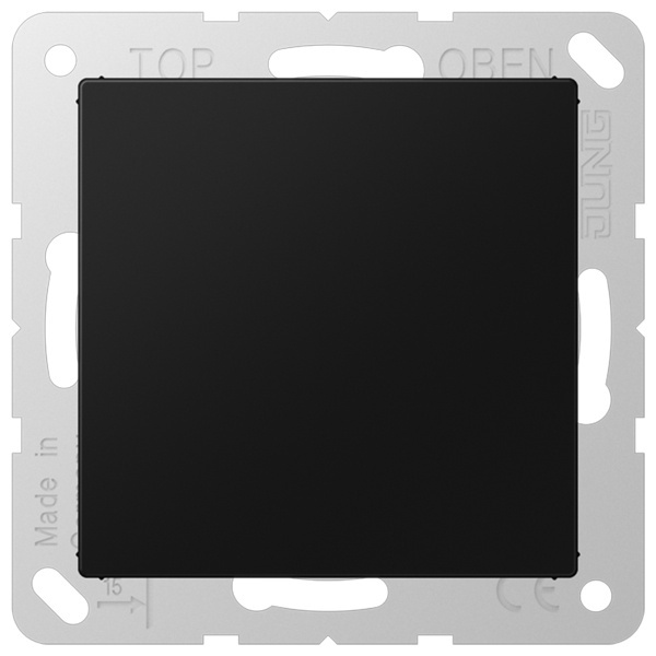 Заглушка Jung A+AS черный матовый