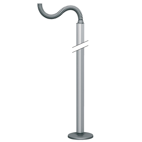 Стойка 1-сторонняя свободностоящая 2,9м без основания, анодированная SE OptiLine 45, алюминий