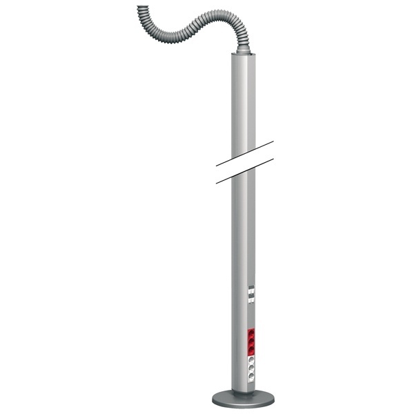 Стойка 2-сторонняя свободностоящая 2,9м без основания, анодированная SE OptiLine 45, алюминий