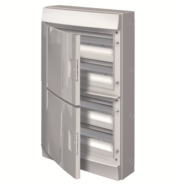 Влагозащищенный настенный шкаф ABB Mistral65 72М 4х18 непрозрачная дверь с клеммным блоком