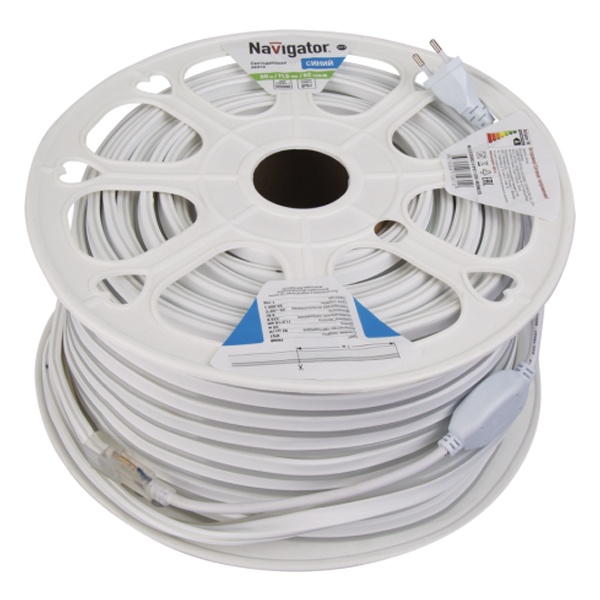 Светодиодная неоновая лента 71 931 NLS-2835B92-9-IP67-220V-NEONLED R20 9W (бухта 20m) синий