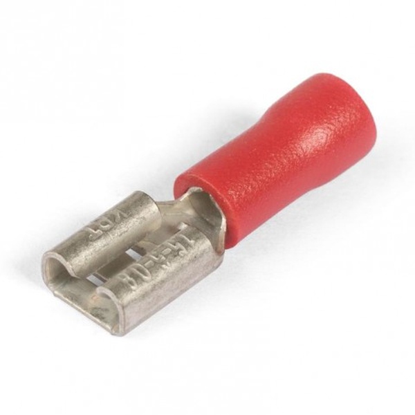 Разъем плоский КВТ РПИ-М 1,5-(2,8) под провод 0,5-1,5мм красный [уп.100шт]