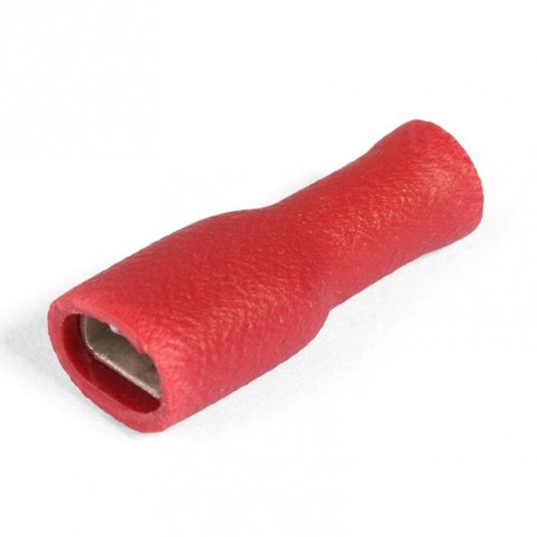 Разъем плоский КВТ РППИ-М 1,5-(2,8) под провод 0,5-1,5мм красный [уп.100шт]