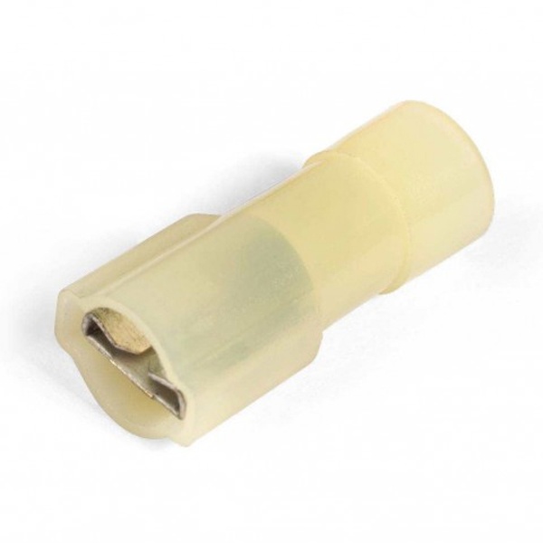 Разъем плоский КВТ РПИ-М(н) 6,0-(6,3) под провод 4,0-6,0мм желтый [уп.100шт]