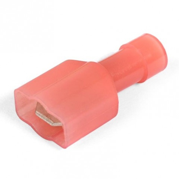 Разъем плоский КВТ РПИ-П(н) 1,5-(6,3) под провод 0,5-1,5мм красный [уп.100шт]