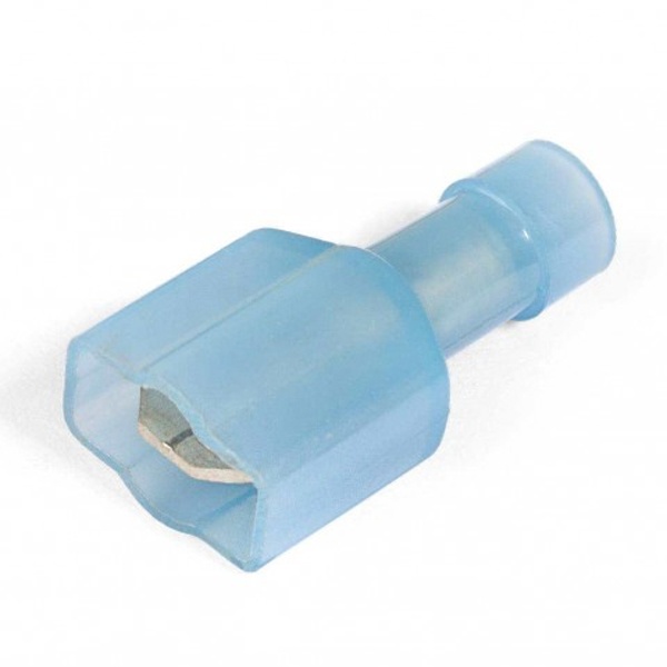 Разъем плоский КВТ РПИ-П(н) 2,5-(6,3) под провод 1,5-2,5мм синий [уп.100шт]