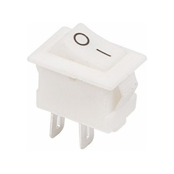 Выключатель клавишный Rexant 250V 3А (2с) ON-OFF белый Micro