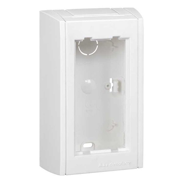 Блок настенный Simon Сима Про на 1 S-модуль, поверхностный монтаж, белый