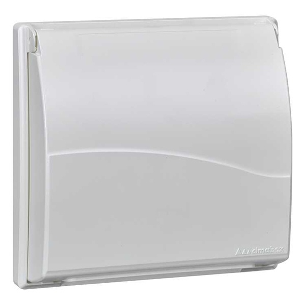 Рамка Simon Сима Про на 2 S-модуля с крышкой к монтажной коробке SBM250, белый