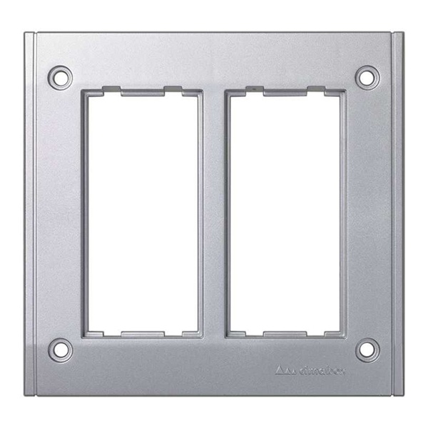 Рамка Simon Сима Про на 2 S-модуля к монтажной коробке SBM250, алюминий
