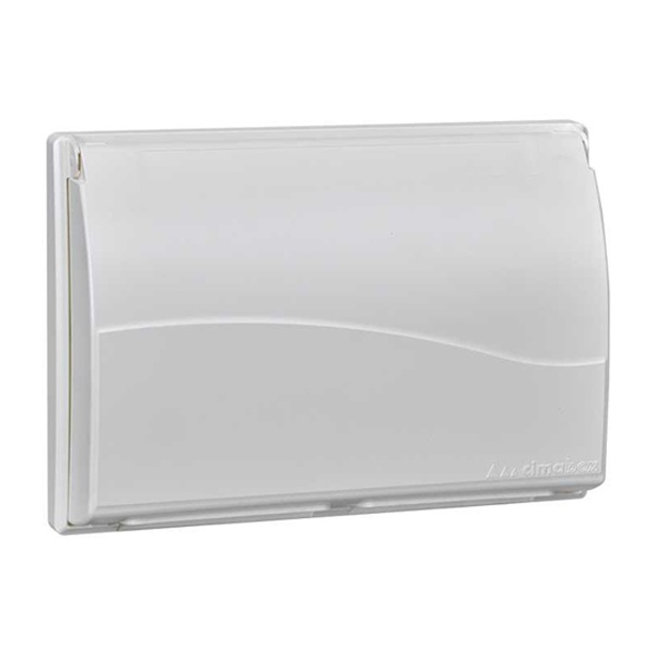 Рамка Simon Сима Про на 3 S-модуля с крышкой к монтажной коробке SBM250, белый