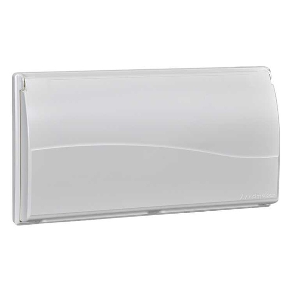 Рамка Simon Сима Про на 4 S-модуля с крышкой к монтажной коробке SBM250, белый