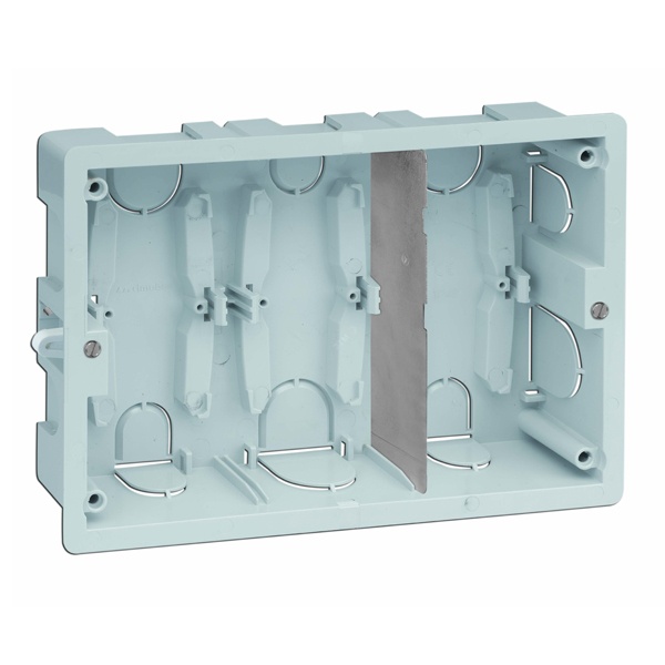 Монтажная коробка Simon Сима Про на 3 S-модуля, скрытый монтаж