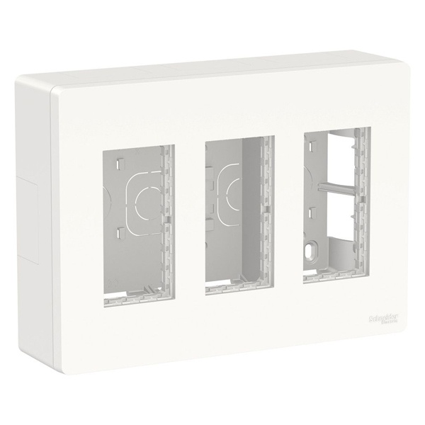 Блок открытой установки 3х4 модулей Schneider Electric US+ белый