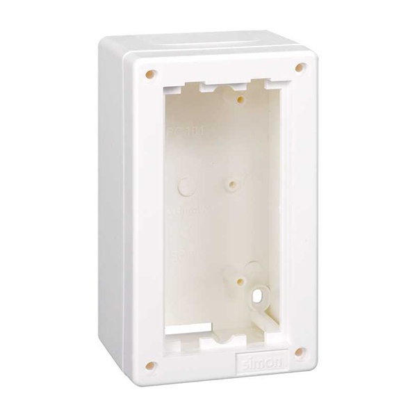 Блок настенный Simon Сима Классик на 1 S-модуль, накладной монтаж, белый