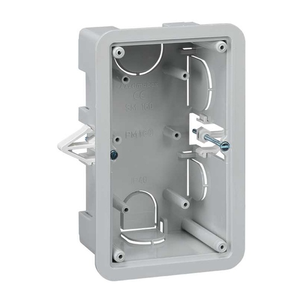 Монтажная коробка Simon на 1 S-модуль Сима Классик, скрытый монтаж глубина 60мм