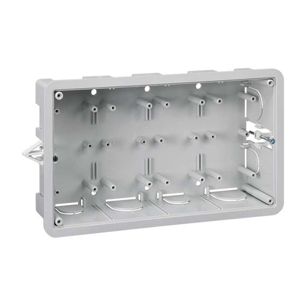 Монтажная коробка Simon на 4 S-модуля Сима Классик, скрытый монтаж глубина 60мм