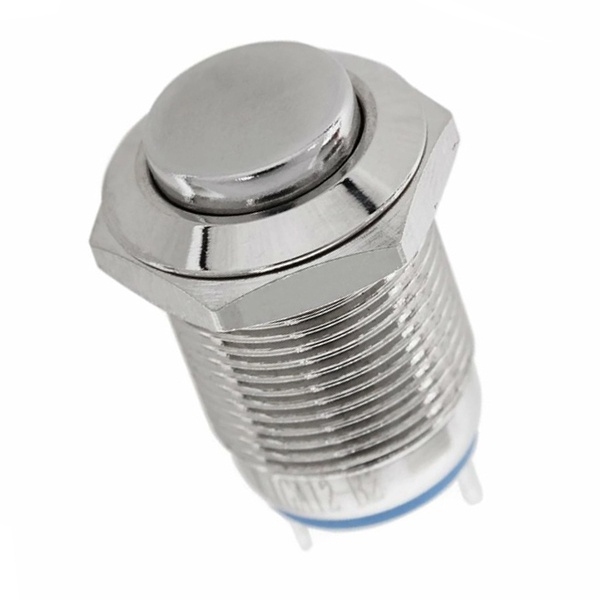 Кнопка антивандальная Rexant d12 250V без фиксации (2с) (ON)-OFF выпуклая