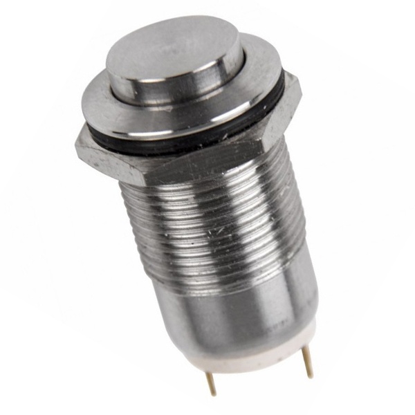 Кнопка антивандальная Rexant d12 250V с фиксацией (2с) ON-OFF выпуклая