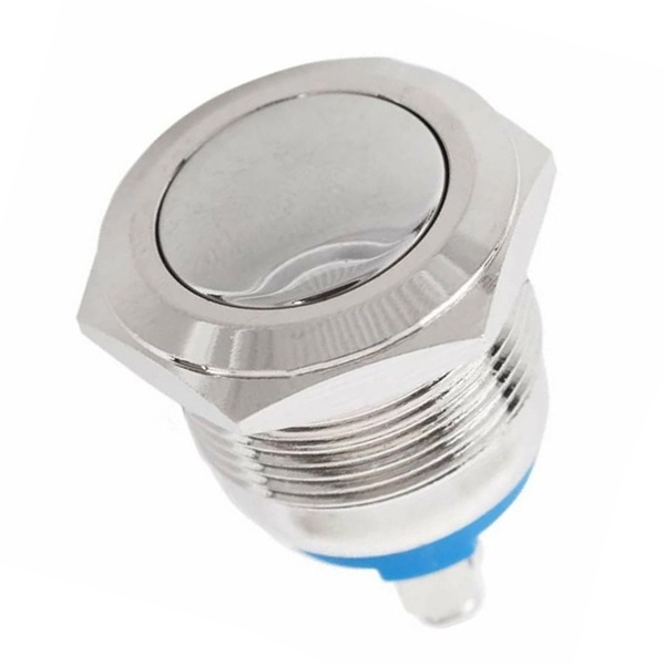 Кнопка антивандальная Rexant d19 250V без фиксации (2с винт) (ON)-OFF сфера