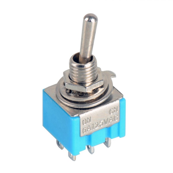 Тумблер Rexant 250V 3А (6c) ON-ON двухполюсный Micro