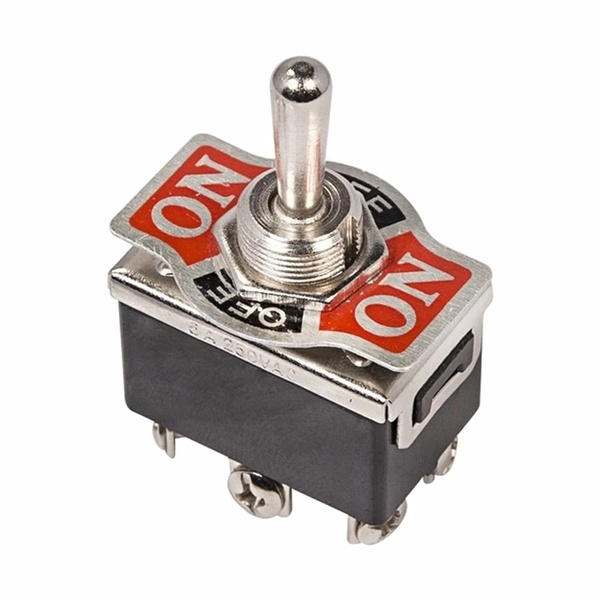 Тумблер Rexant 250V 15А (3c) ON-OFF-ON однополюсной