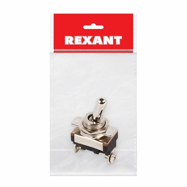 Тумблер Rexant 220V 10А (2c) ON-OFF однополюсный Mini (1шт. в пакете)