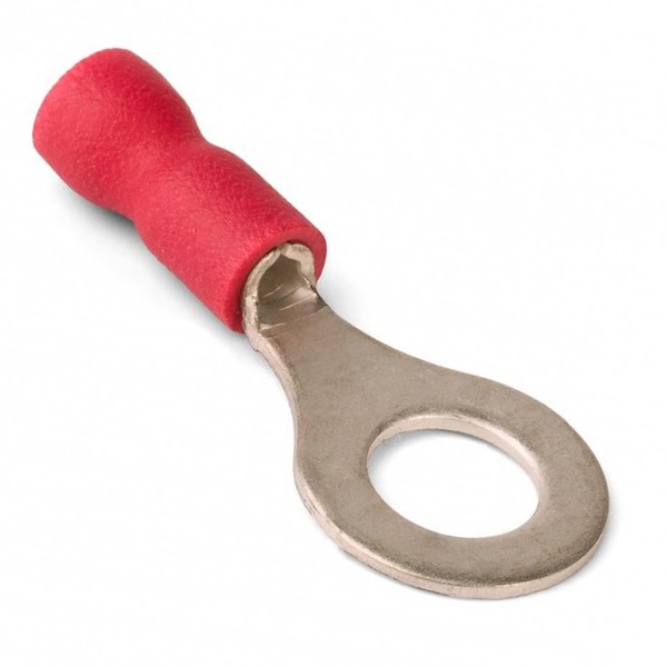 Наконечник КВТ НКИ 1.5-3 кольцевой изолированный 0.25–1.5мм М3 19А красный [уп.100шт]