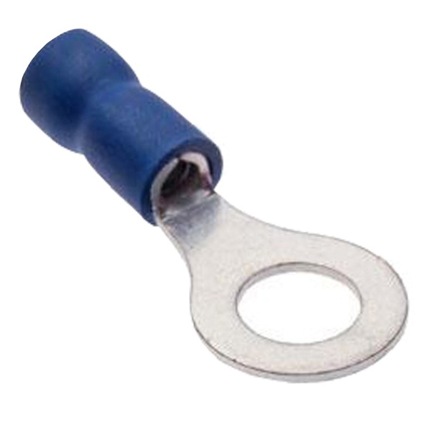 Наконечник КВТ НКИ 2,5-6 кольцевой изолированный 1.0–2.5мм М6 27А синий [уп.100шт]