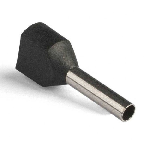 Наконечник КВТ НШВИ2 0,75-8 штырьевой втулочный изолированный 47504 [уп.100шт]