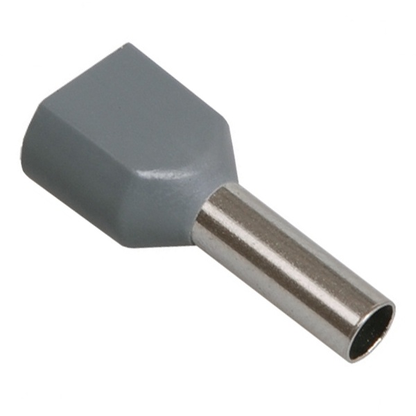 Наконечник КВТ НШВИ2 0,75-10 штырьевой втулочный изолированный 66970 [уп.100шт]